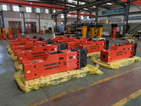 Casse-pierre hydraulique silencieux Sb50 Sb81 Sb121 certifié ISO 9001:2008 CE pour excavatrices de 10 à 40 tonnes, démolition urbaine
