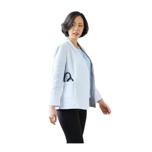 Großhandel Krankenhaus Uniform Custom Medical Lab Arzt ANTI-BAC PRO Kurz mäntel Langarm Jacke Uniform für Frauen aus Thailand