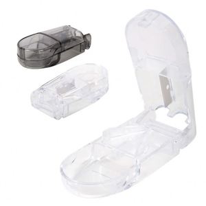 Custom Medicine Divider Logo Printed <b>Tablet</b> Slicer <b>Container</b> Eco Friendly Pill Cutter Box Mini Travel Pill Splitter Case - Product Image 5