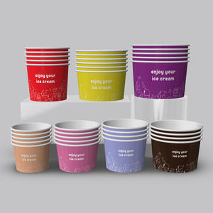 Ice Cream Roll Custom Ice Cream <strong>Tubs</strong> <strong>Rose</strong> Gold 3oz Ice Cream Packaging - Product Image 5