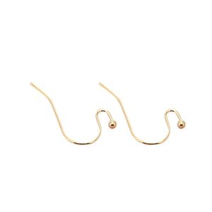 Ganchos para pendientes en forma de U con extremo de bola, plateados y dorados, accesorios para joyería DIY, para hacer pendientes hechos a mano. - Product Image 5