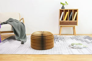 Ihpaper <span class=keywords><strong>Pouf</strong></span> en papier nid d'abeille pliant rond <span class=keywords><strong>Futon</strong></span> Multi forme <span class=keywords><strong>Pouf</strong></span> rond pour salon - Product Image 4