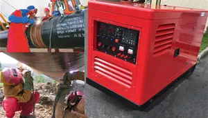 Industry Outdoor Plant 300A 350A 600A 500Amp Manual Arc Tig Diesel Welder With Cummins Welding Generator 400a
