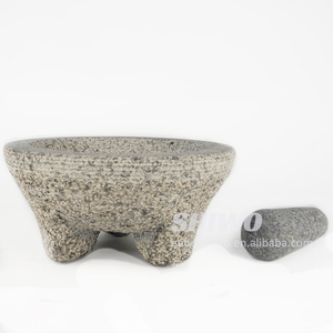 Mortero y Maja <span class=keywords><strong>de</strong></span> granito sin pulir <span class=keywords><strong>de</strong></span> gran capacidad, mortero Molcajete <span class=keywords><strong>de</strong></span> granito profesional y molinillo <span class=keywords><strong>de</strong></span> <span class=keywords><strong>piedra</strong></span> <span class=keywords><strong>de</strong></span> MAJA - Product Image 5
