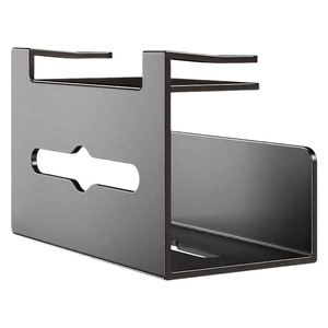 Kitchen <b>Paper</b> Towel Holder Wall Mounted Rectangular Punch Free Tissue Box Storage Cabinet Door Organizer - Product Image 5