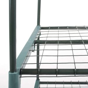 Rectangular <strong>Greenhouse</strong> with 3 Shelves with Hinged Opening with Transparent PVC Cover - Product Image 6