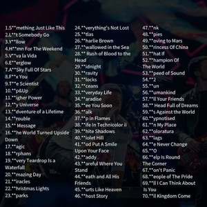 Collection Coldplay : CD MP3 pour voiture. Disque MP3 définitif comprenant <span class=keywords><strong>70</strong></span> chansons emblématiques du <span class=keywords><strong>groupe</strong></span> de <span class=keywords><strong>rock</strong></span> britannique Coldplay. - Product Image 2