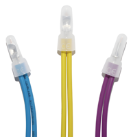 Connecteur rapide à extrémité fermée série CE, borne à vis, laiton plaqué, 22-10 A.W.G. Crimps en nylon fermés pour applications électriques industrielles