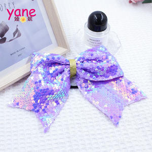 新款亮片Jojo蝴蝶结发带批发可爱儿童发饰马尾辫闪光发带 - Product Image 6