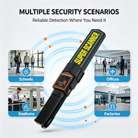 Détecteur de métaux portatif commercial avec indice de protection IP54 et interface Ethernet pour les expositions et le contrôle des foules
