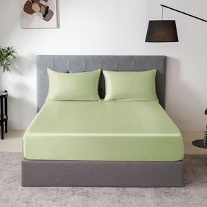 OEM/ODM Summer Plain Naturally Sustainable Wicking Silky <b>Bamboo</b> Fitted <b>Sheet</b> 100% Viscose Derived <b>Bamboo</b> Queen Size OEKO-TEX - Product Image 1