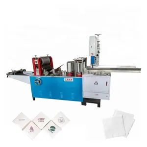 Automatische Tisch Serviette Papier Falz maschine Restaurant Serviette Tissue Embossed Making Machine Gute Qualität