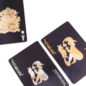 Caja de papel de arte publicitario con impresión Simple creativa personalizada, naipes de lámina dorada para fiestas informales, entretenimiento familiar, póquer - Product Image 3