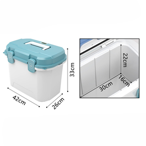 Glacière de pêche rotomoulée en PP, thermique, moderne, portable, professionnelle, avec seau à appâts vivants, système d'aération oxygéné, panneau solaire et compartiment alimentaire - Product Image 3
