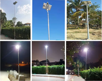 Lampe solaire LED pour rue, 12 ans de garantie d'usine, CE ROHS, 3 ans de garantie, IP66, éclairage solaire LED semi-intégré pour extérieur