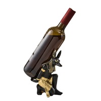 Grenzüberschreitende Anubis Epoxidharz-Skulptur Künstlerisches Handwerk Wohnzimmer-Dekoration Souvenir Kreative Altägyptische Volkskunst