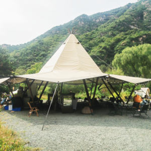 Nhà Máy Giá ngoài trời không thấm nước kim tự tháp Safari Lều sang trọng lớn bên nhà hàng glamping Tipi lều - Product Image 6