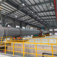 Système de four rotatif Honeke 3x60m, refroidisseur, préchauffeur, contrôlé par PLC, boîte de vitesses, roulement à engrenages, longue durée de vie, 95500W, 380V/220V