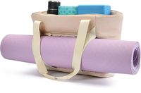 Sac fourre-tout de yoga pour femme avec pochette pour tapis et sangles, idéal pour la gym, le travail, les trajets quotidiens, le sport et les voyages