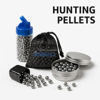 Billes en acier au carbone souple solide SDBALLS, dureté HRC58-62, .177, 4,4 mm, 4,5 mm, billes de chasse en plein air