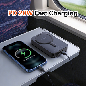 Power Bank Magnetico Sottile da 5000mAh 10000mAh - Ricarica Wireless 15W e Ricarica Rapida PD 20W per Utenti di Smartphone in Movimento - Product Image 6