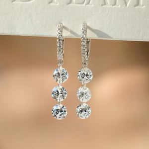 Pendientes de Aro con Clip y Borla de Plata de Ley con Circonita 5A de Dylam Charm Fashion Jewelry para Mujeres, Chicas y Damas - Product Image 2