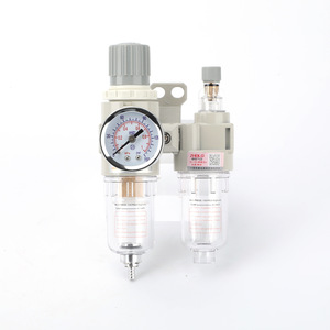 วาล์วควบคุมแรงดันอากาศ Takayoshi Air Source Processor AFC2000 0.15-0.8MPa พร้อมตัวกรองและตัวแยกน้ำมันและน้ำ - Product Image 1
