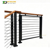 Système de clôture à câbles DF 36"x23", portail facile à installer en acier inoxydable pour jardins, patios et terrasses, noir argenté