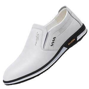Chaussures habillées décontractées pour hommes, style marche, blanches, vente en gros d'usine à bas prix, à enfiler, pour printemps/été, chaussures habillées et Richelieu - Product Image 3