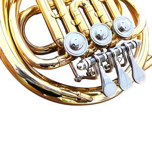 Trompeta de <span class=keywords><strong>corneta</strong></span> de afinación B-flat <span class=keywords><strong>con</strong></span> tres teclas individuales para el rendimiento de la práctica de los niños Cuerno francés profesional de alta calidad - Product Image 4