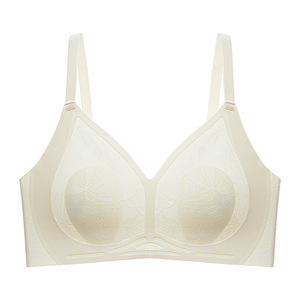 Soutien-gorge d'été sans couture de haute qualité pour femme, style fin, avec oreilles de lapin, push-up, bonnets en cristal, bretelles ajustables, pour poitrine généreuse - Product Image 5