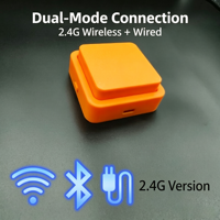 Keyboard Mini Mekanik Kustom Pabrik Tombol Tunggal Dapat Diprogram 2.4G Nirkabel untuk Pilihan Kabel Tombol Pintasan Makro Satu.