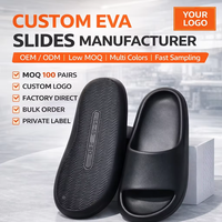 Claquettes en EVA personnalisées avec logo unisexe, pantoufles moelleuses, antidérapantes, respirantes, pour intérieur, extérieur, plage, douche, vente en gros OEM