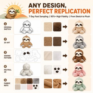Llavero de Peluche Personalizado de Perezoso con Temática de Amanecer, Mascota Promocional, Regalo de <span class=keywords><strong>A</strong></span>ño Nuevo, Regalo Festivo con Logotipo, Juguete Suave, OEM ODM - Product Image 3