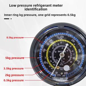 Manômetro de Pressão para Refrigeração Saeheng R22/R32/R134, Óleo de Escape para Refrigeração, Manômetro de Ar Condicionado, Peças de Refrigeração 1 - Product Image 3