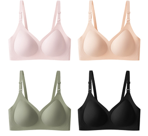 Soutien-gorge d'<span class=keywords><strong>allaitement</strong></span> sans fil, une pièce, sans couture, respirant, ouverture à une main, pour usage quotidien et nocturne, pour femmes enceintes et allaitantes - Grande Vente - Product Image 5