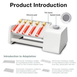 실험실용 장축 로커 믹서, 혈액 채취 튜브 리프팅 플레이트용 숏 데크 로킹 로테이터, 볼텍스 믹서 - Product Image 3