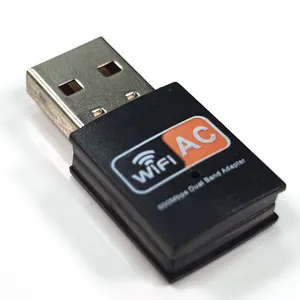 600Mbps USB không dây Wifi Adapter 600M 2.4GHz 5.8GHz Dual Band Wi-Fi Wifi mạng không dây Card Dongle Lan Receiver 5 gam AC600