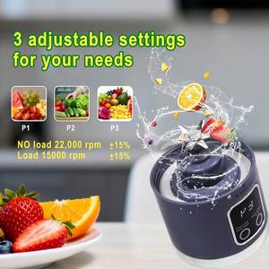 Citrus Juicer USB Rechargeable Portable <b>Mini</b> Blender 400mL Capacity 6 Blades Car Use Smoothie Maker - Product Image 4