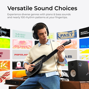 Guitare intelligente sans frettes LiberLive C1 avec kit d'accessoires, cadeau d'anniversaire personnalisable blanc - Product Image 5