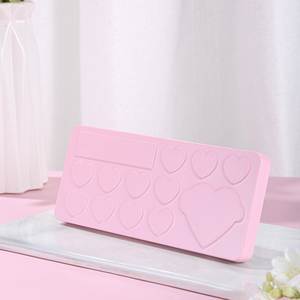 Personnalisé pour fard à paupières, étui vide, en forme de cœur, couleur noir, emballage de Palette, 16 couleurs, rose - Product Image 4