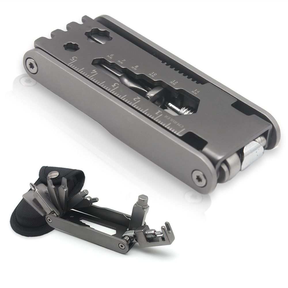 Bike Multitool 19 Functions  Compact and Slim  Easy Carry  Include Smooth Texture Pouch  Well Function For Maintain  Comfortable