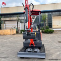 Mini-excavatrice domestique de 1,8t, 2t, 3t pour le creusement de fossés et les travaux de construction, avec diverses outres auxiliaires et moteur de translation intégré