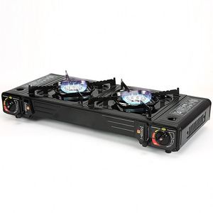 Bon <span class=keywords><strong>Prix</strong></span> Grande Fonte Cuisine Double 2 Cuisinière À Gaz À Deux Brûleurs Cuisinière Cuisinière Cuisson Ustensiles De Cuisine Four - Product Image 2