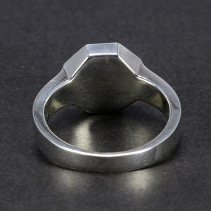 Anelli da Uomo in Argento <span class=keywords><strong>con</strong></span> Pietra Naturale di <span class=keywords><strong>Lapislazzuli</strong></span> a Forma Esagonale, Design Originale Turco - Product Image 3