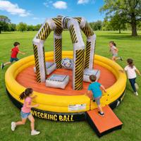 Jeu de boule de démolition gonflable DST en PVC, écologique, diamètre 7m, qualité commerciale, couleurs et logo personnalisés, capacité >500kg