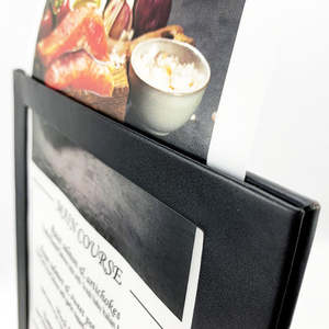 Menu lumineux LED rechargeable en cuir PU de haute qualité, une page, pour restaurant - Product Image 3