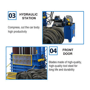 Máquina hidráulica Vertical de residuos de escarcha de coche, para camión, balasto de neumáticos usado, Y82, fábrica en venta en <span class=keywords><strong>China</strong></span> - Product Image 6