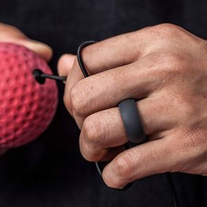 <strong>Silicone</strong> Rings, 7 Rings / 1 Ring <strong>Wedding</strong> <strong>Bands</strong> for <strong>Men</strong> - 8.7 mm Wide - 2mm Thick - Product Image 4