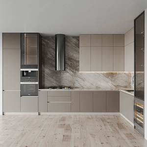 <span class=keywords><strong>Cucina</strong></span> Componibile Moderna a L su Misura in Legno, Set Completo per Personalizzazione Intera Casa - Product Image 5